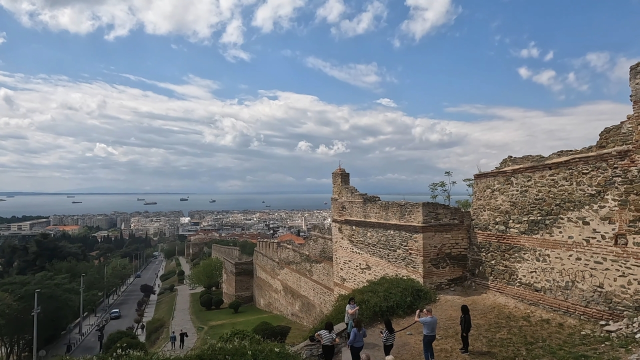 Pogled sa zidina Ano Polija na Solun i Termajski zaliv